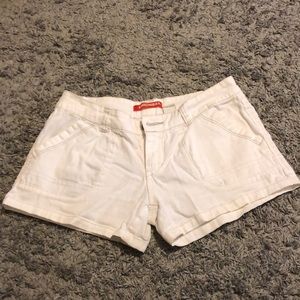 White Jean shorts